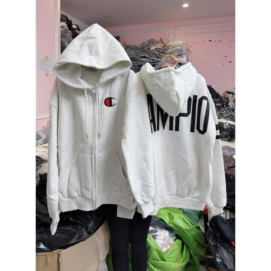 Áo Hoodie Khóa Kéo Form Rộng Unisex – Áo Nỉ Có Mũ Phong Cách Streetwear Năng Động