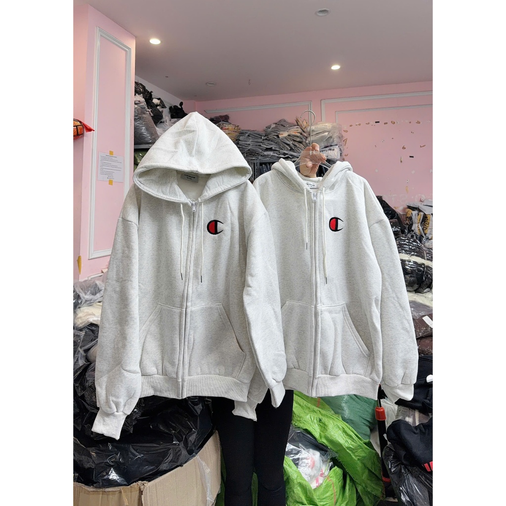 Áo Hoodie Khóa Kéo Form Rộng Unisex – Áo Nỉ Có Mũ Phong Cách Streetwear Năng Động