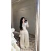 Set Croptop Ôm Body + Quần Ống Rộng Thể Thao – Năng Động, Tôn Dáng Chuẩn Trend