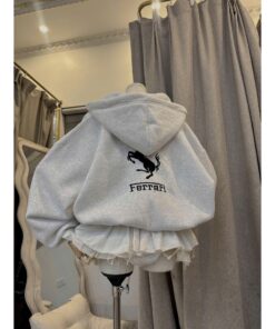Áo Hoodie Nữ Khóa Kéo – Form Rộng Dễ Thương, Chất Nỉ Mềm Phong Cách Hàn Quốc