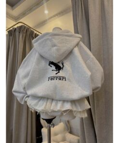 Áo Hoodie Nữ Khóa Kéo – Form Rộng Dễ Thương, Chất Nỉ Mềm Phong Cách Hàn Quốc
