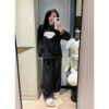 Bộ Đồ Ngủ Nữ Pijama Dài Tay Chấm Bi – Chất Cotton Mềm Mịn, Form Rộng Dễ Thương