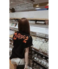 Áo Thun Zootopia Unisex Form Rộng – Áo Thun In Hình Hoạt Hình Cá Tính
