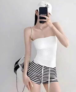 Áo Ống Nữ Ôm Body Basic Màu Đen – Áo Ống Thun Co Giãn Tôn Dáng Quyến Rũ