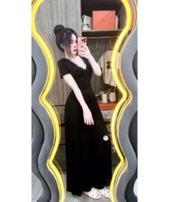 Sét bộ Áo cộc tay cổ tim viền ren mix Quần dài ống rộng tôn dáng Hot Hit Đi chơi xinh xắn