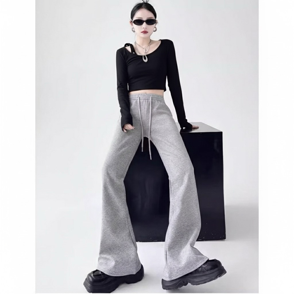 Quần Ống Loe Tôn Dáng Chất Nỉ Dày Dặn Top