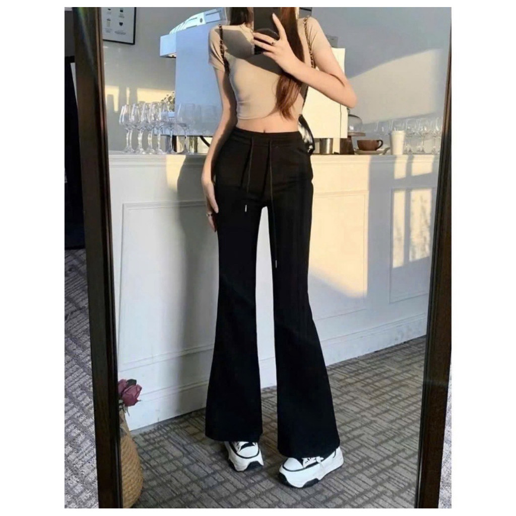 Quần Ống Loe Tôn Dáng Chất Nỉ Dày Dặn Top