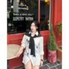 Áo Sơ Mi Chữ Thập Kèm Khăn Hot Hit, Áo Kèm Khăn Tre Trung Cá Tính