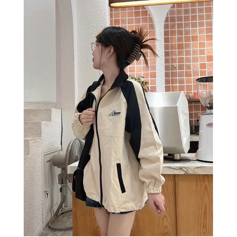 Áo khoác dù 2 lớp phối màu chống nắng chống gió chống bụi dáng unisex trẻ trung năng động