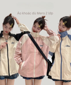 Áo khoác dù 2 lớp phối màu chống nắng chống gió chống bụi dáng unisex trẻ trung năng động