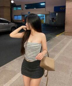 Áo Ống Sọc Ngang Body – Áo Ống Nữ Co Giãn Tôn Dáng Cá Tính