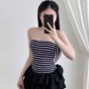 Áo Ống Sọc Ngang Body – Áo Ống Nữ Co Giãn Tôn Dáng Cá Tính