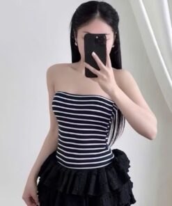 Áo Ống Sọc Ngang Body – Áo Ống Nữ Co Giãn Tôn Dáng Cá Tính