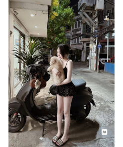 Set Bộ Nữ, Set Áo 2 Dây Phối Quần Bí Phồng Chấm Bi Mùa Hè Cực Xinh