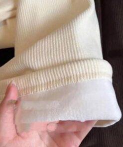 Quần Ống Xuông Chất Nỉ Tăm Lót Lông Kiểu Dáng Trẻ Trung Hottren