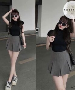 Chân Váy Xếp Li Quốc Dân Dễ Phối Đồ Kiểu Dáng Basic Trẻ Trung