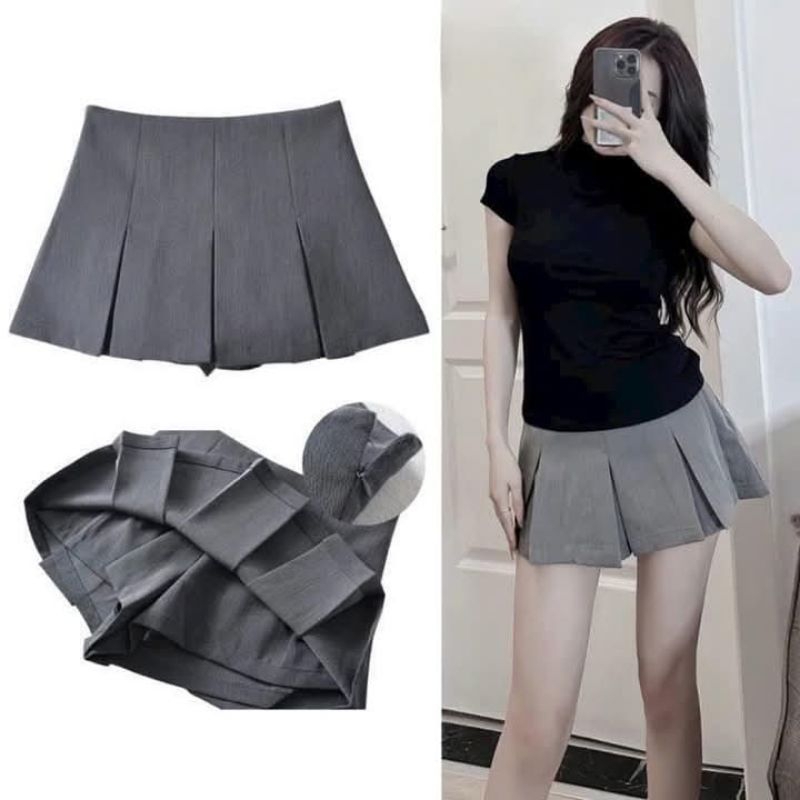 Chân Váy Xếp Li Quốc Dân Dễ Phối Đồ Kiểu Dáng Basic Trẻ Trung