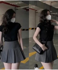 Chân Váy Xếp Li Quốc Dân Dễ Phối Đồ Kiểu Dáng Basic Trẻ Trung