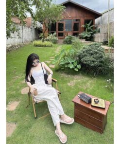 Set Bộ Áo 2 Dây Mix Quần Kaki Túi Nắp Kiểu Dáng Trẻ Trung Cá Tính