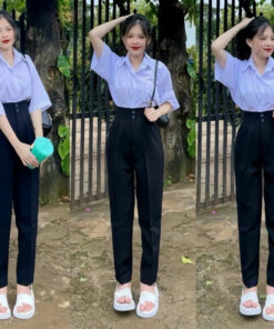 Quần Baggy 2 Cúc Siêu Xinh Thoáng Mát Sự Kết Hợp Hài Hoà Giữa Thời Trang Và Tiện Lợi