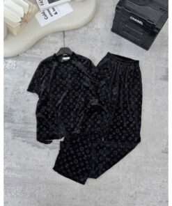 Set Bộ Áo Cộc Tay Croptop Kèm Quần Xuông Màu Nâu Xịn Xò