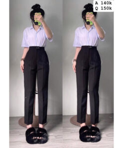 Quần Baggy Chất Tuyết Mưa 2 Khuy Ngang Dễ Mix Đồ Phong Cách Basic