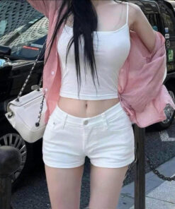 Quần Sooc Trắng Mẫu Mới Hottren Đơn Giản Nhưng Sành Điệu