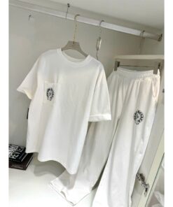 Set Áo Thun + Quần Short Chrome Hearts Los Angeles – Form Rộng Unisex, Phong Cách Streetwear Cá Tính