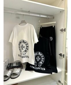Set Áo Thun + Quần Short Chrome Hearts Los Angeles – Form Rộng Unisex, Phong Cách Streetwear Cá Tính