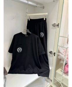 Set Áo Thun + Quần Short Chrome Hearts Los Angeles – Form Rộng Unisex, Phong Cách Streetwear Cá Tính