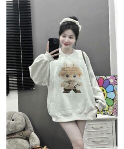 Áo Sweater In Hình Labu From Rộng Kiểu Dáng Trẻ Trung Năng Động