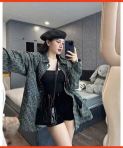 Áo Khoác Bò Jean Unisex Nam Nữ Hoạ Tiết Dập Nổi Dáng Rộng Hàng Chuẩn Xịn