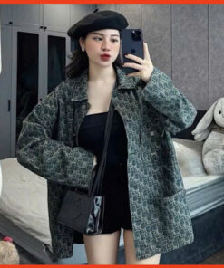 Áo Khoác Bò Jean Unisex Nam Nữ Hoạ Tiết Dập Nổi Dáng Rộng Hàng Chuẩn Xịn