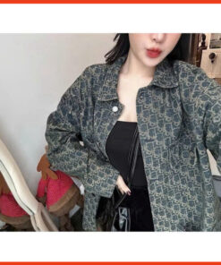Áo Khoác Bò Jean Unisex Nam Nữ Hoạ Tiết Dập Nổi Dáng Rộng Hàng Chuẩn Xịn