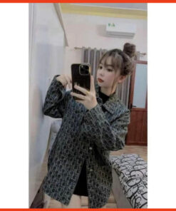 Áo Khoác Bò Jean Unisex Nam Nữ Hoạ Tiết Dập Nổi Dáng Rộng Hàng Chuẩn Xịn