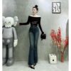 Quần Jean Loe Thêu Túi Chữ YS Dễ Mix Đồ Phong Cách Trẻ Trung Cá Tính