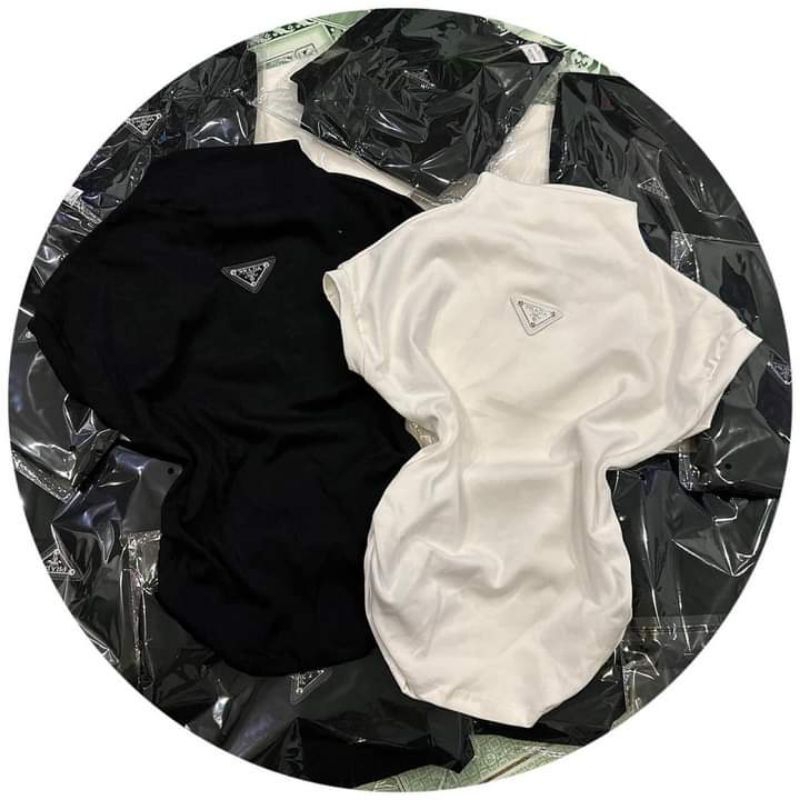Áo Thun Bozip Cổ 3p Gắn Logo Tam Giác From Ôm Phong Cách Trẻ Trung Hottren