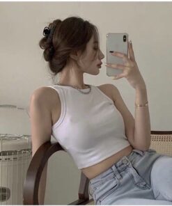 Áo Ba Lỗ Nữ Chất Len Tăm Dáng Croptop Dễ Mix Đồ Kiểu Dáng Trẻ Trung Năng Động