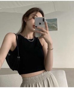 Áo Ba Lỗ Nữ Chất Len Tăm Dáng Croptop Dễ Mix Đồ Kiểu Dáng Trẻ Trung Năng Động