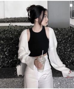 Áo Ba Lỗ Nữ Chất Len Tăm Dáng Croptop Dễ Mix Đồ Kiểu Dáng Trẻ Trung Năng Động