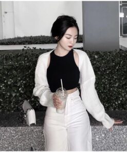 Áo Ba Lỗ Nữ Chất Len Tăm Dáng Croptop Dễ Mix Đồ Kiểu Dáng Trẻ Trung Năng Động