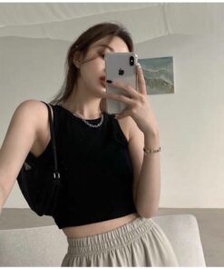 Áo Ba Lỗ Nữ Chất Len Tăm Dáng Croptop Dễ Mix Đồ Kiểu Dáng Trẻ Trung Năng Động
