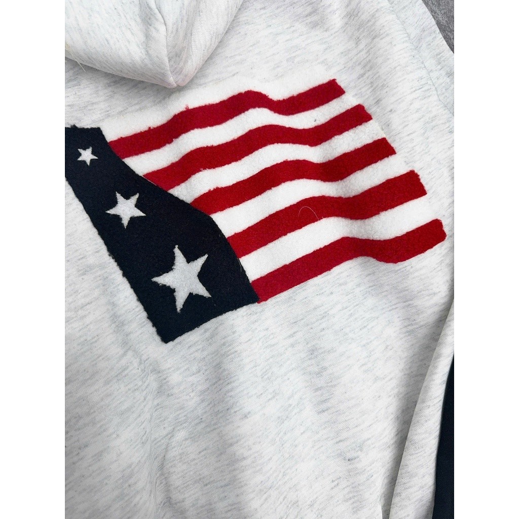 Sét Bộ Unisex Áo Khoác Zip Nỉ bông Hình Cờ Siêu Đẹp - Áo Khoác Hoodie Mix Quần Suông Form Rộng Boxy Nam Nữ Đủ Mẫu Hot