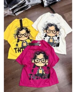 Sét áo thun cô gái things kết hợp quần short trắng xinh xắn Set đồ trẻ trung, năng động và dễ thương