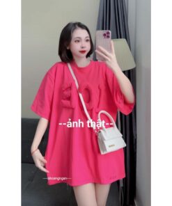 Áo Phông Cotton Form Rộng Dáng Thụng Dấu Quần Hot ( Kèm Ảnh Thật)