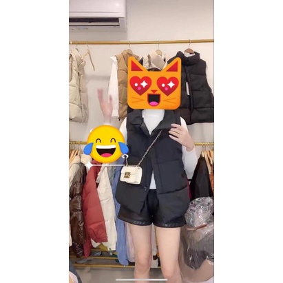 Áo Phao Gile Nữ Có Túi Sườn, Áo Khoác Phao Nữ Mặc Ngoài Kiểu Dáng Hàn Quốc