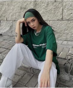 Set Quần Suông Ống Rộng Chất Kaki Mềm +Kèm Áo Thun Tay Lỡ Form Unisex