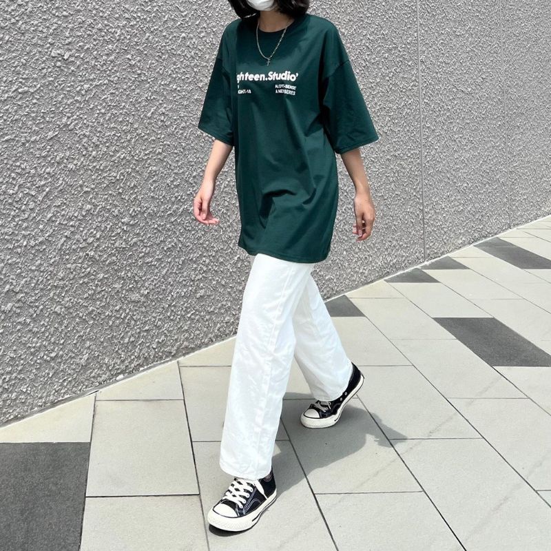 Set Quần Suông Ống Rộng Chất Kaki Mềm +Kèm Áo Thun Tay Lỡ Form Unisex