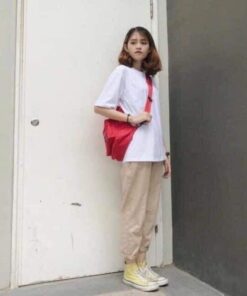 Quần baggy kaki unisex nam nữ, Baggy kaki nam nữ